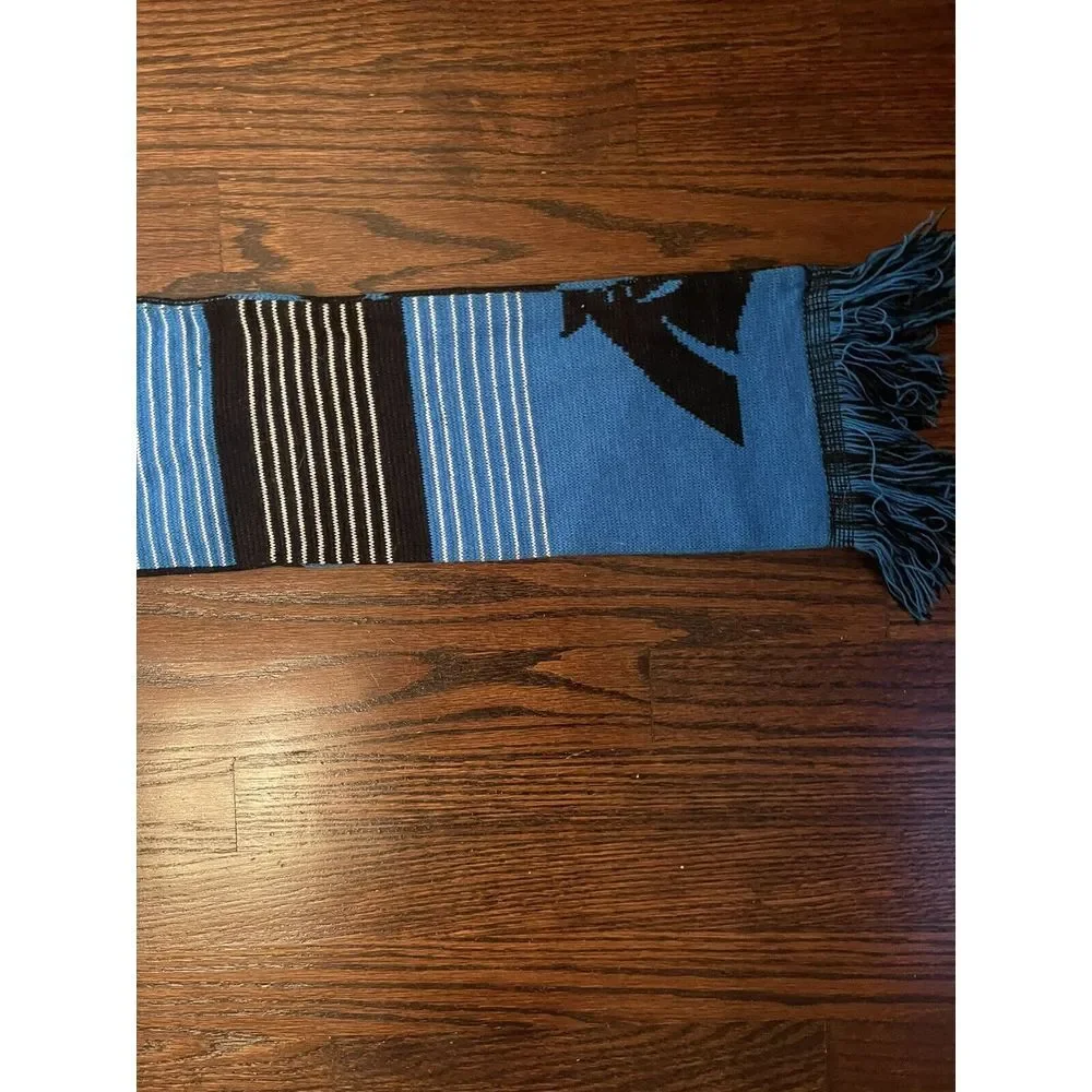 Carolina Panthers NFL‎ Scarf Double Sided Logo Forever Collectibles Black Blue